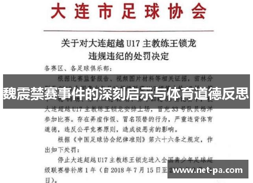 魏震禁赛事件的深刻启示与体育道德反思